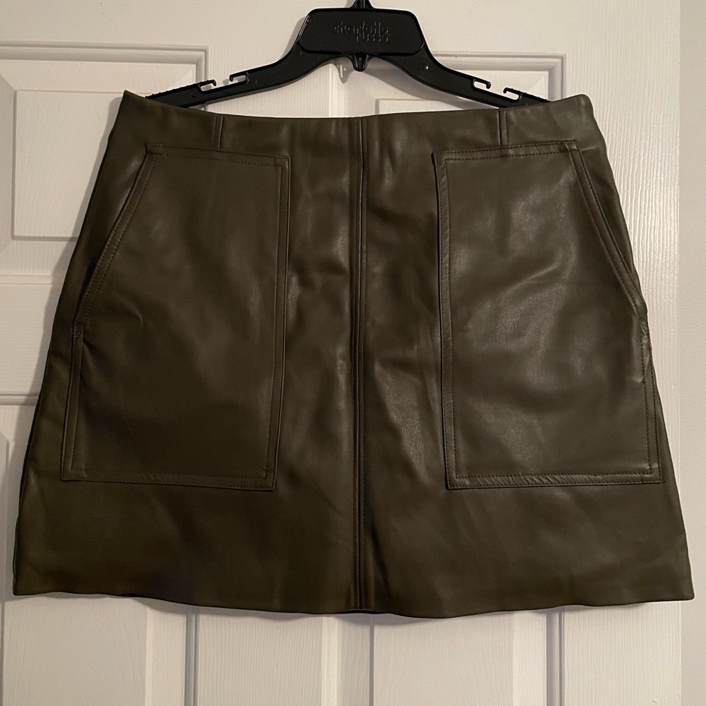 H&M Leather Mini Skirt